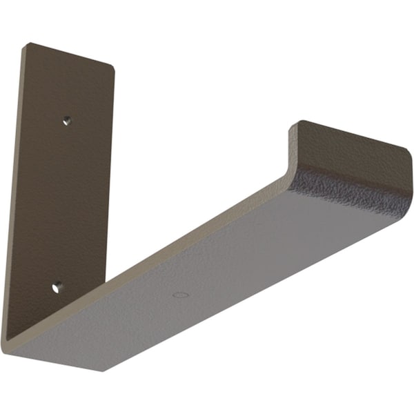 Ekena Millwork Steel Hanging Shelf Bracket, Hammered Brown 2"W x 10"D x 6 1/2"H BKTM02X10X06HSHBR - main